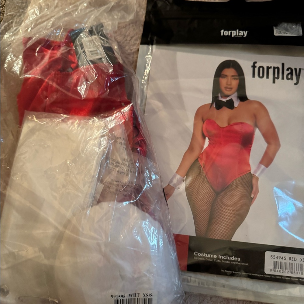Forplay Red Satin Bunny Costume